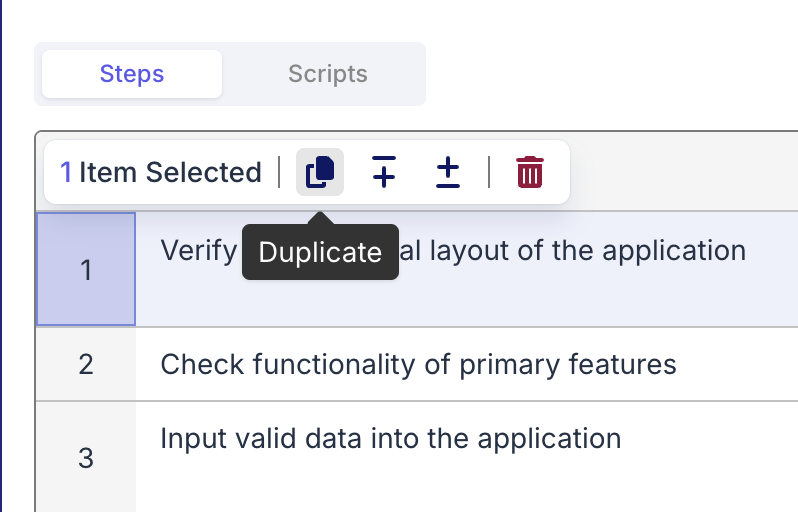 Edit test case steps in Katalon TestOps